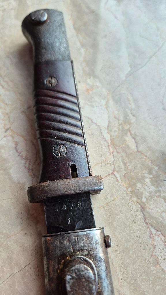 Duitse K98 bayonet COF44 nummergelijk, Verzamelen, Militaria | Tweede Wereldoorlog, Ophalen of Verzenden
