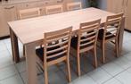 Eettafel met 6 stoelen en salontafel, Huis en Inrichting, Tafels | Eettafels, Zo goed als nieuw, Ophalen