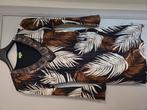 Leuke jurk in bruine en blauwe herfstkleuren K-design maat m, Kleding | Dames, Jurken, Maat 38/40 (M), K-design, Bruin, Ophalen of Verzenden