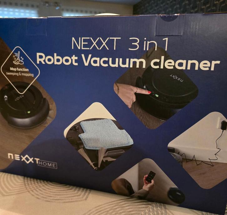 Robot stofzuiger/dweil, Elektronische apparatuur, Stofzuigers, Nieuw, Stofzuiger, 2000 watt of meer, Reservoir, Ophalen