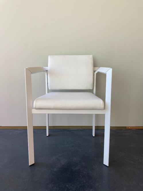 LARGO nautic skai stoel - JOLI -  outdoor/indoor - 6 stuks, Tuin en Terras, Tuinstoelen, Zo goed als nieuw, Aluminium, Stapelbaar