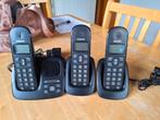 Philips 3  draadloze telefoon met antwoordapparaat functie, Télécoms, Téléphones fixes | Combinés & sans fil, Enlèvement, Neuf