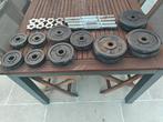 dumbbells en schijven, Sport en Fitness, Fitnessmaterialen, Ophalen, Gebruikt