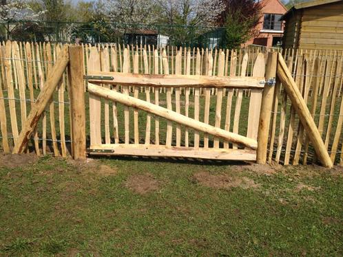 Kastanje tuinpoort - eigen productie, Tuin en Terras, Tuinpoorten, Nieuw, Draaipoort, Hout, Ophalen