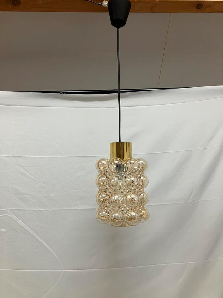 Helena Tynell bubbel hanglamp amber, van Limburg Glashütte, Maison & Meubles, Lampes | Lampes en vrac, Utilisé, Enlèvement ou Envoi
