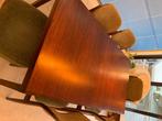 Vintage Tafel en stoelen Inger Klingenberg, Huis en Inrichting, Ophalen, Gebruikt, 50 tot 100 cm, Vijf personen of meer