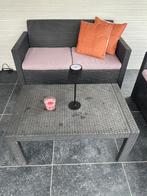 Terras zetels en tafel, Jardin & Terrasse, Chaises de jardin, Enlèvement, Utilisé, Synthétique