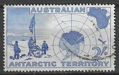 Australie Antarctica 1957 - Yvert 1 - Verkenning (ST), Postzegels en Munten, Postzegels | Oceanië, Gestempeld, Verzenden