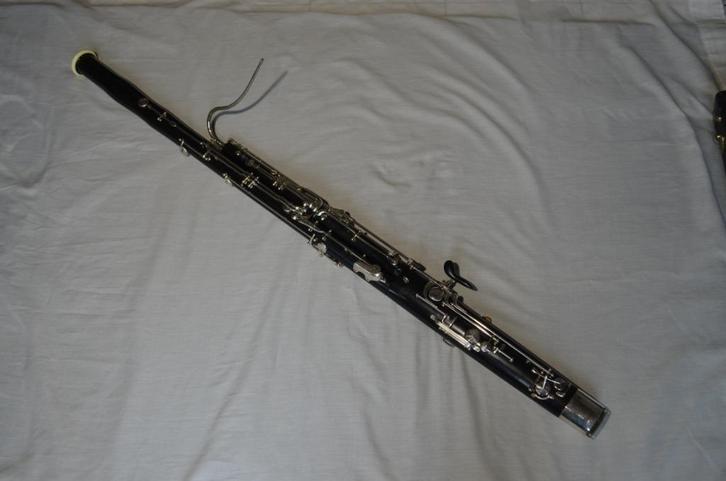 Fagot, Muziek en Instrumenten, Blaasinstrumenten | Overige, Gebruikt, Houtblazer, Met koffer of draagtas, Ophalen