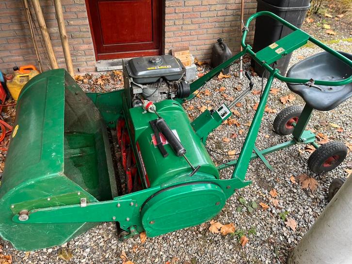 Ransomes Mastiff 91 cm, Tuin en Terras, Grasmaaiers, Gebruikt, Benzine-grasmaaier, Kooimesmaaier, Opvangbak, Ophalen
