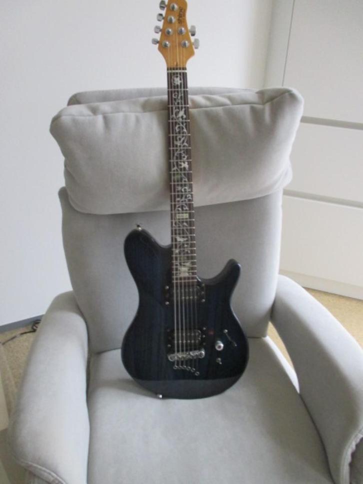 BO-EL SHINE G.G. 75 2004 - Trans Blue, Muziek en Instrumenten, Snaarinstrumenten | Gitaren | Elektrisch, Gebruikt, Solid body