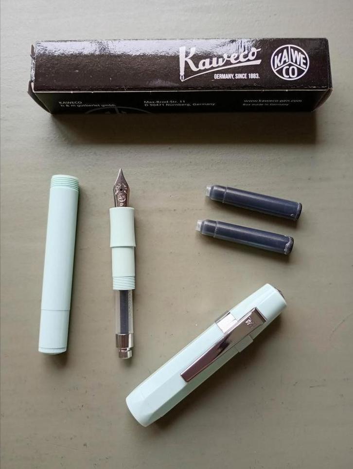Kaweco Sport Skyline <EF> + clip + converter + 2 vullingen, Verzamelen, Pennenverzamelingen, Zo goed als nieuw, Vulpen, Overige merken