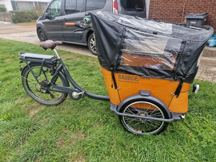 Elektische bakfiets babboe curve, Fietsen en Brommers, Fietsen | Bakfietsen, Gebruikt, Elektrisch, Ophalen