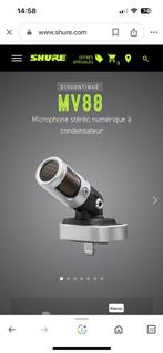 Microphone stéréo numérique MV 88, Comme neuf