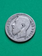 1887 België 1 frank in zilver Leopold II, Vlaams, Postzegels en Munten, Verzenden, Zilver, Losse munt, Zilver