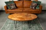 Handgemaakte oval salontafel, Huis en Inrichting, Ophalen, 50 tot 100 cm, Nieuw, 50 tot 100 cm