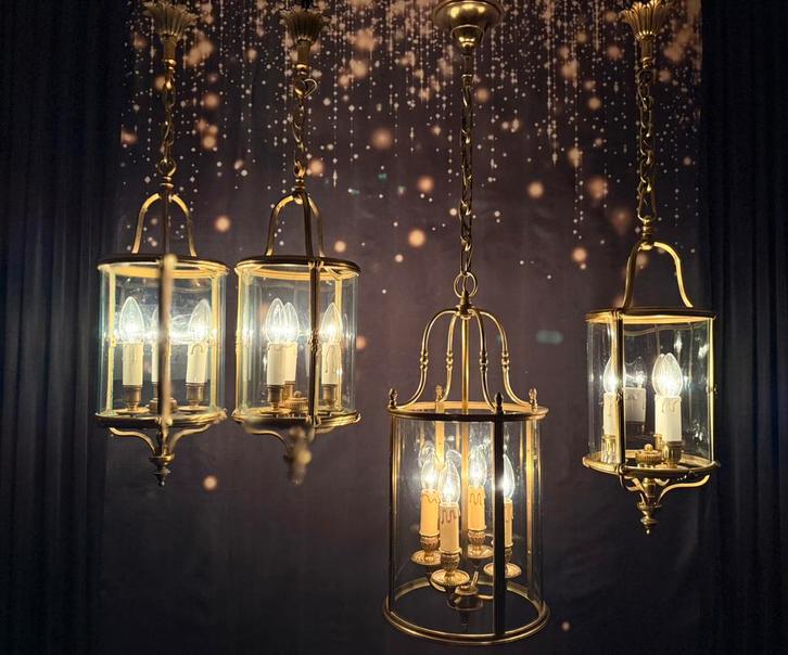 Antieke & oude Hallampen - Lantaarns, Antiek en Kunst, Antiek | Verlichting, Ophalen