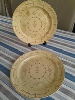 Boch Frères 2 grote ronde schalen (33 cm) bruin, Ophalen of Verzenden