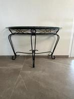 Console fer et verre, Ophalen, Classique, 75 cm of meer, Glas