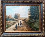 schilderijtje italiaans impressionistische stijl, Ophalen of Verzenden