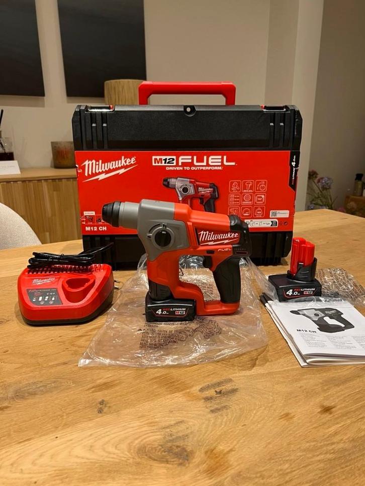 Milwaukee M12 CH-402X - Marteau perforateur sans fil - Neuf, Bricolage & Construction, Outillage | Foreuses, Neuf, Marteau perforateur et/ou Marteau piqueur