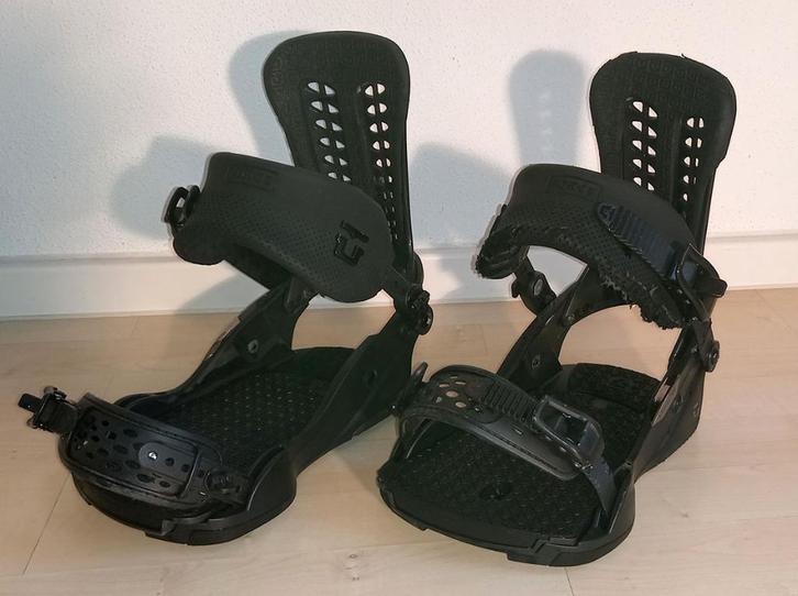 Union Force Black L Duraflex ST Snowboardbindingen, Sport en Fitness, Snowboarden, Gebruikt, Bindingen, Ophalen of Verzenden