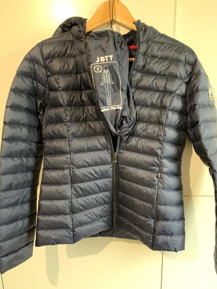 JOTT - Doudoune bleue - Small - Etat impeccable!, Kleding | Dames, Jassen | Winter, Gedragen, Maat 36 (S), Blauw, Verzenden