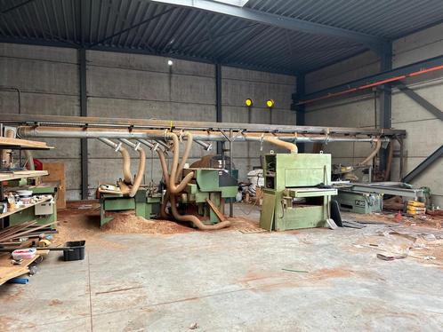COMPLETE SET VAN HOUTBEWERKINGSMACHINES, Zakelijke goederen, Machines en Bouw | Houtbewerking, Ophalen