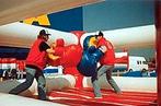 Funboxing opblaasbare boxring  2paar mega bokshandschoenen, Ophalen