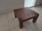 Massieve salon / bijzet tafel Acacia hout (vierkant), Huis en Inrichting, 50 tot 100 cm, Minder dan 50 cm, Gebruikt, Overige houtsoorten