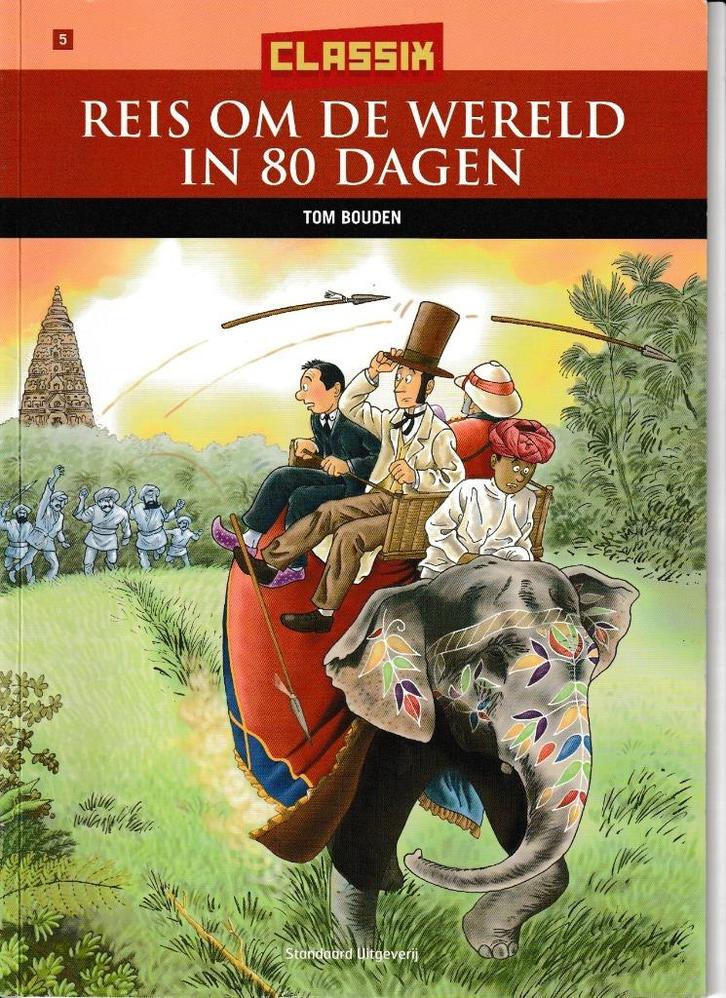 Strip : Reis om de wereld in 80 dagen - Tom Bouden., Boeken, Stripverhalen, Verzenden