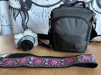 Canon EOS R50 wit + RF-S 18-45mm IS STM, Draagtas en riem, Ophalen, Zo goed als nieuw, Canon