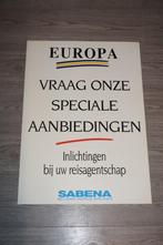 sabena grote pancartes van sabena - 70 cm x 50 cm, Ophalen of Verzenden