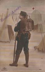 MILITAIR -  Soldaat op wacht bij Tent Rood Kruis + 105 Jaar, Verzamelen, Postkaarten | Themakaarten, Verzenden, Voor 1920, Gelopen