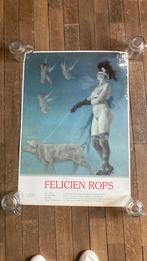 Vintage affiche – Félicien Rops (1985), Ophalen, Zo goed als nieuw