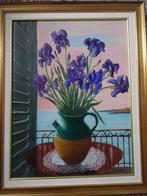 HST-boeket van IRIS, Antiek en Kunst, Kunst | Schilderijen | Modern, Ophalen of Verzenden