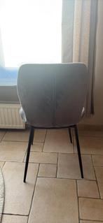 VELVET  GRIJS EETTAFEL STOELEN  4 STUKS, Huis en Inrichting, Ophalen