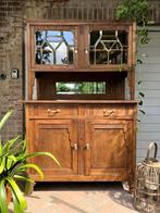 Prachtige Art Deco vitrine Buffetkast/Drankkast met glas in, Antiek en Kunst, Ophalen