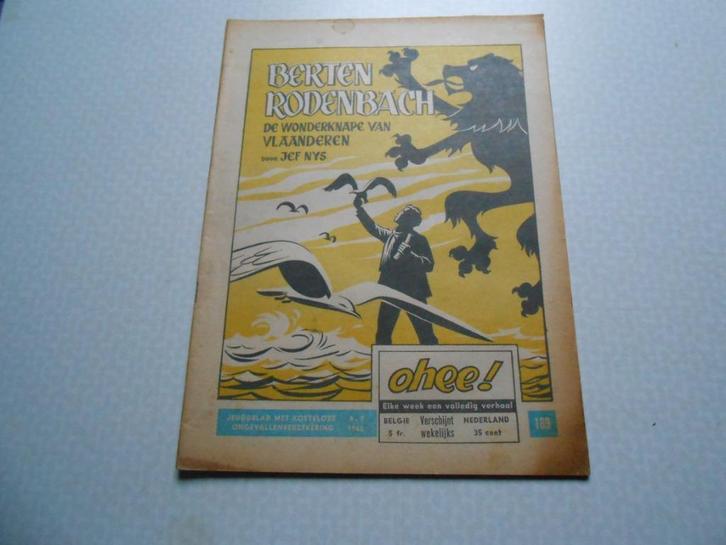 Ohee 169 Berten Rodenbach 1966., Boeken, Stripverhalen, Zo goed als nieuw, Eén stripboek, Ophalen of Verzenden