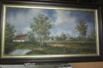 Groot schilderij in mooie kader, Antiek en Kunst, Ophalen