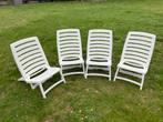4x kinder tuinstoelen plastiek wit, Ophalen, Zo goed als nieuw