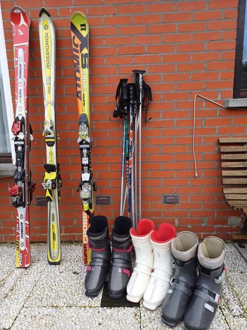 Volledige skiuitrustingen, skikleding en sneeuwkettingen, Sport en Fitness, Skiën en Langlaufen, Stokken, Ski, Ophalen