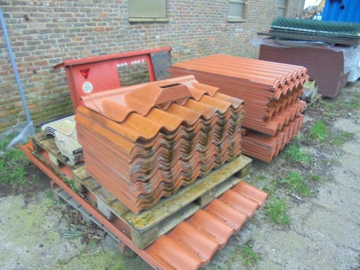 Golfplaten vezelcement nieuw. Alle moet weg, Doe-het-zelf en Bouw, Dakpannen en Dakbedekking, Nieuw, Golfplaat, Overige materialen