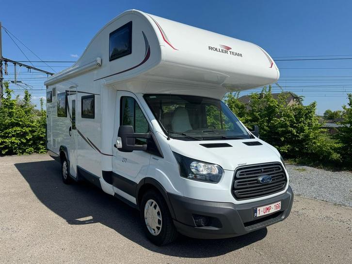 Ford Roller Team Camper 2018  nieuwstaat 12 maanden garantie, Caravans en Kamperen, Mobilhomes, Bedrijf, tot en met 6, Half-integraal