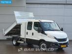 Iveco Daily 35C14 Kipper Dubbel Cabine met Kist 3500kg trekh, Auto's, Bestelwagens en Lichte vracht, Gebruikt, Euro 6, Iveco, Wit