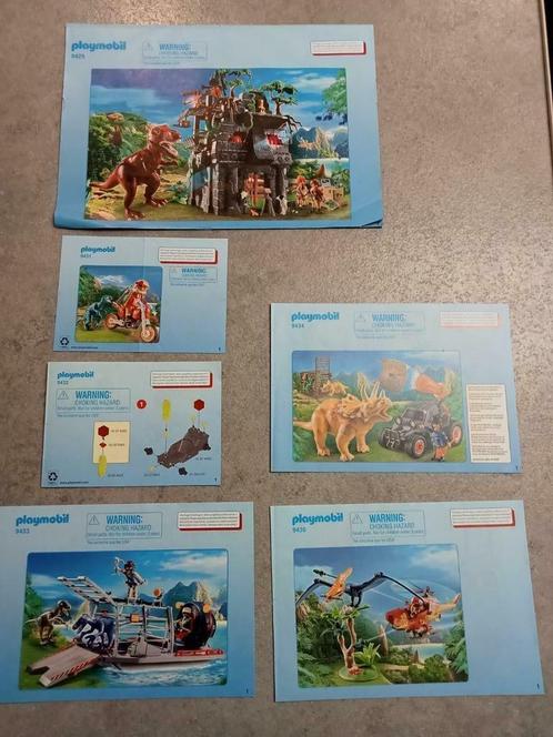 Playmobil Dinos 6 sets (niet meer in doos), Kinderen en Baby's, Speelgoed | Playmobil, Gebruikt, Ophalen of Verzenden