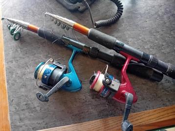 2 vishengels, Watersport en Boten, Ophalen of Verzenden, Gebruikt