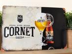 Metalen reclamebord Cornet, Ophalen of Verzenden, Reclamebord