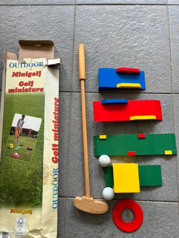 Set de minigolf en bois, Enlèvement ou Envoi