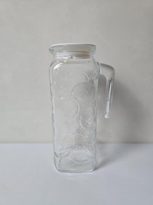 Glazen karaf met deksel 'FRIGORELLO' - Vintage - Italy, Verzamelen, Retro, Ophalen of Verzenden